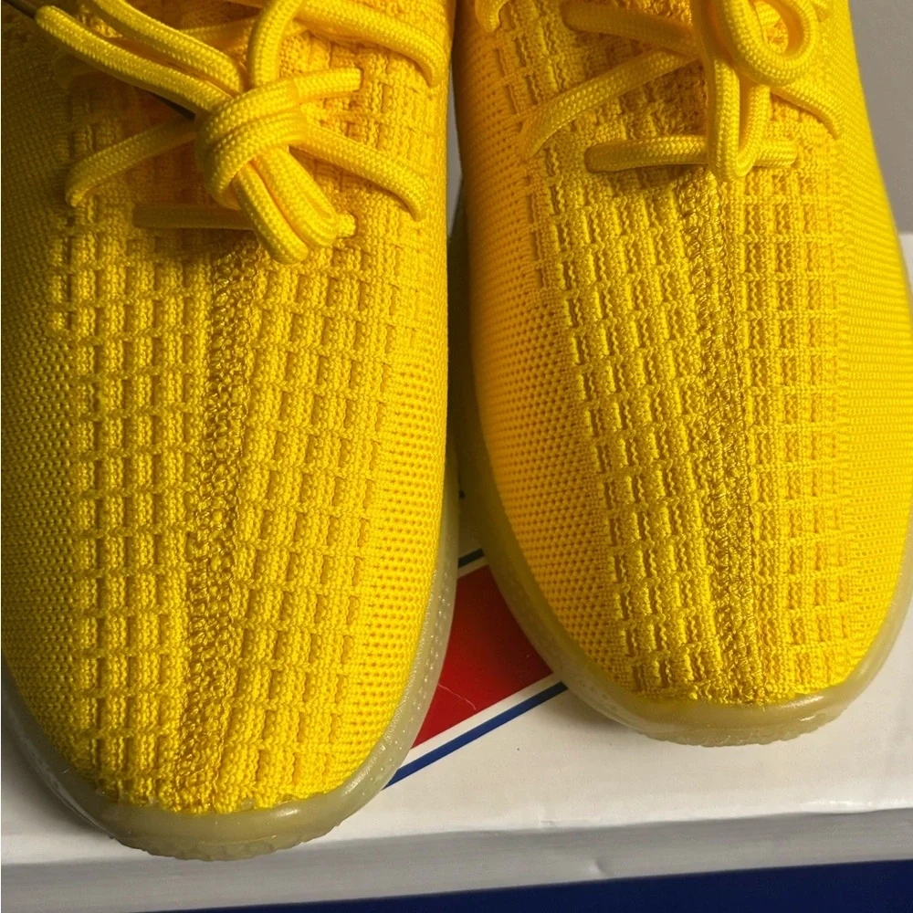 Pony PP2 Base Knit Lace Up Neon Yellow Women's Shoes Size 9.5 #16